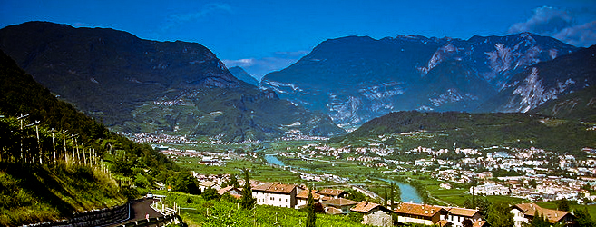 panorama della Vallagarina